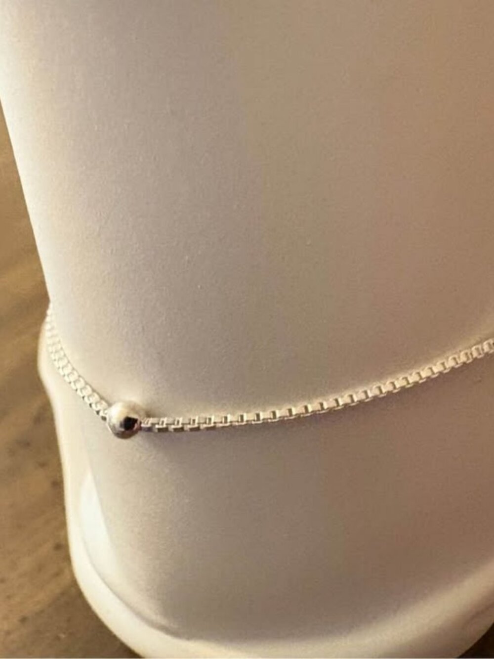 9 Inch Anklet Sterling 925, 1.8 grams, 3mm